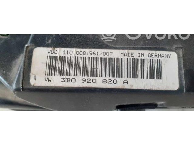 Панель приборов 3B0920820A   Volkswagen PASSAT       