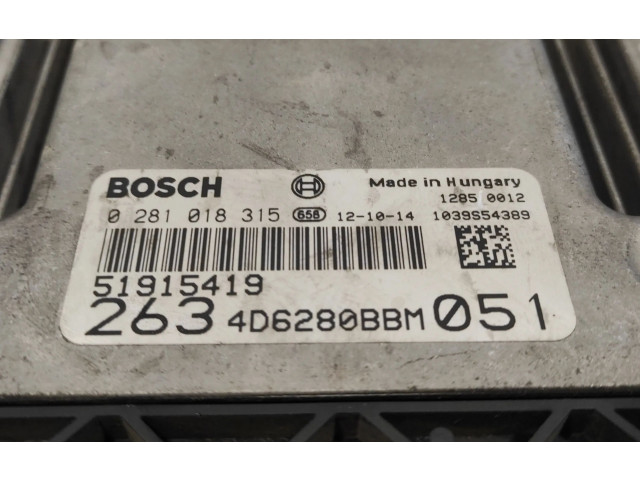 Блок управления двигателя 0281018315, 4D6280BBM   Opel Combo D