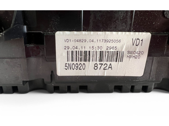 Přístrojová deska Volkswagen Tiguan 2011 5N0920872A