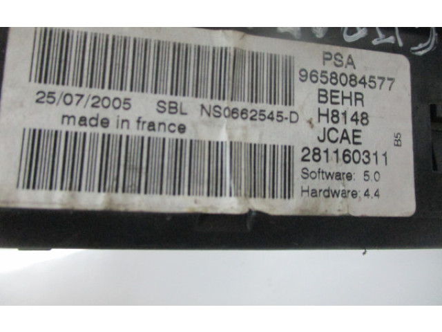 Блок управления климат-контролем 9658084577 Citroen C4 I