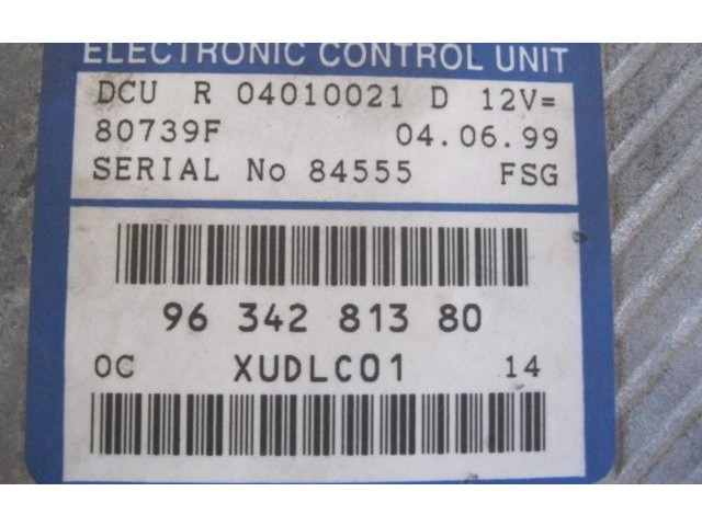 Блок управления 9634281380, R04010021D   Fiat Ulysse