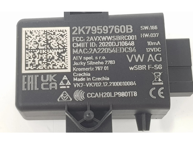 Блок управления 2K7959760B, 2K7959760B Volkswagen Caddy