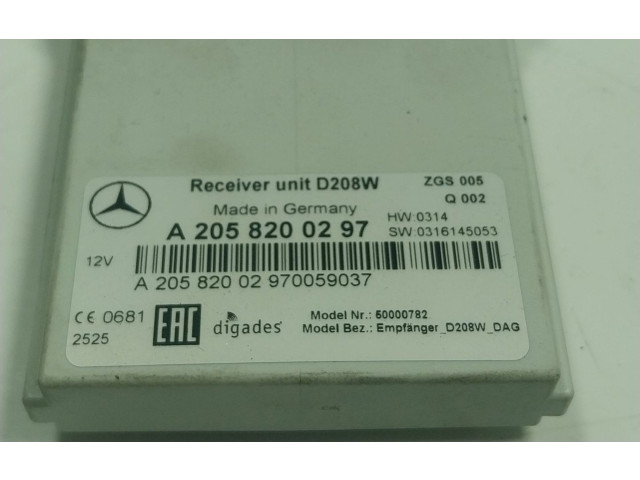 Блок управления A2058200297, A2058200297 Mercedes-Benz GLE AMG (W166 - C292)