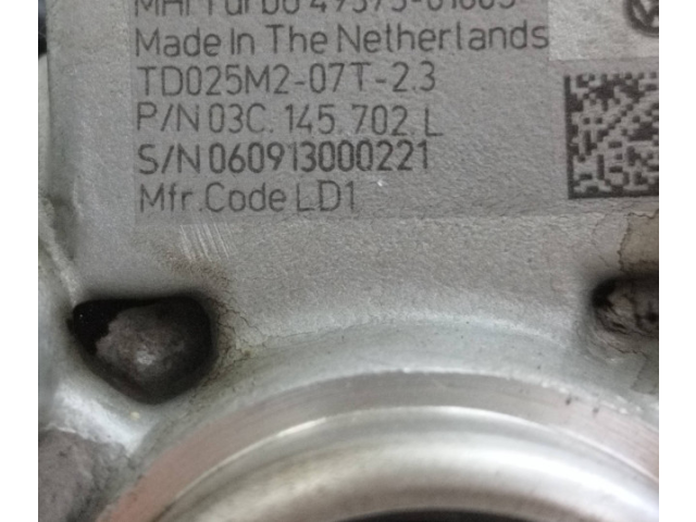 Турбина Skoda Yeti (5L) 4937301005, 03C145702L для двигателя CAXA