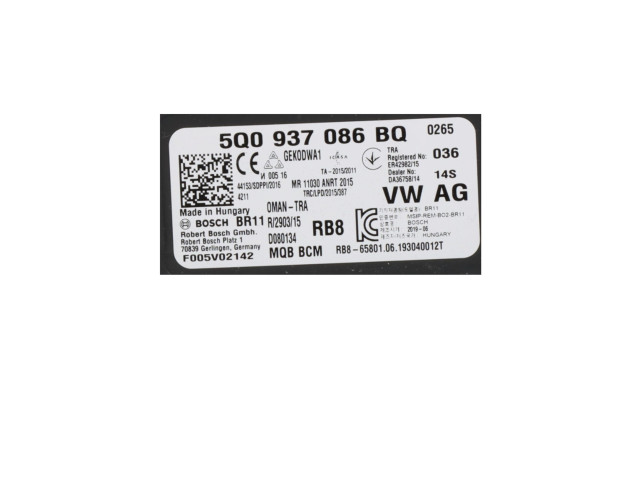 Модуль управления BSM 5Q0937086BQ Volkswagen Golf Plus