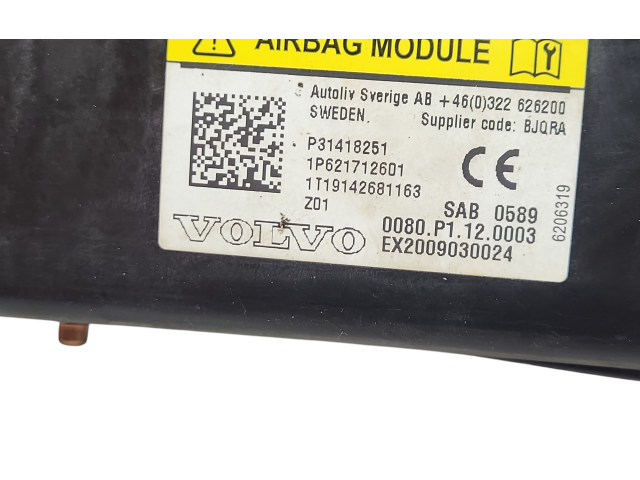 Подушка безопасности в сиденье 622129801, 31418251   Volvo V70