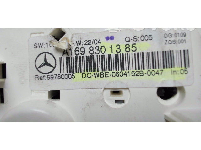 Блок управления климат-контролем A1698301385, A1698301385   Mercedes-Benz A W169