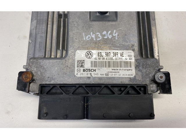 Řídící jednotka 0281016374, 03L906018BG   Volkswagen Tiguan 2012