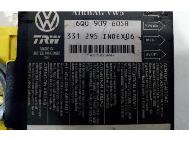 Блок подушек безопасности 6Q0909605R, CENTRALITAAIRBAG   Seat Ibiza III (6L)