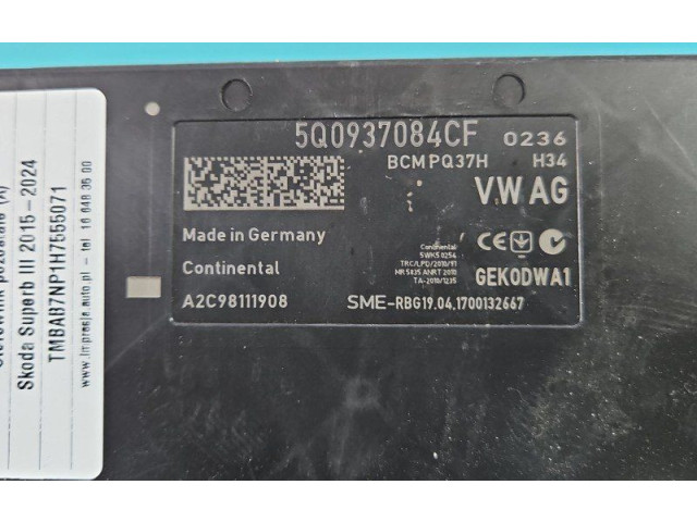 Блок комфорта 5Q0937084CF, IMPRK1458842 Skoda Superb B8 (3V)