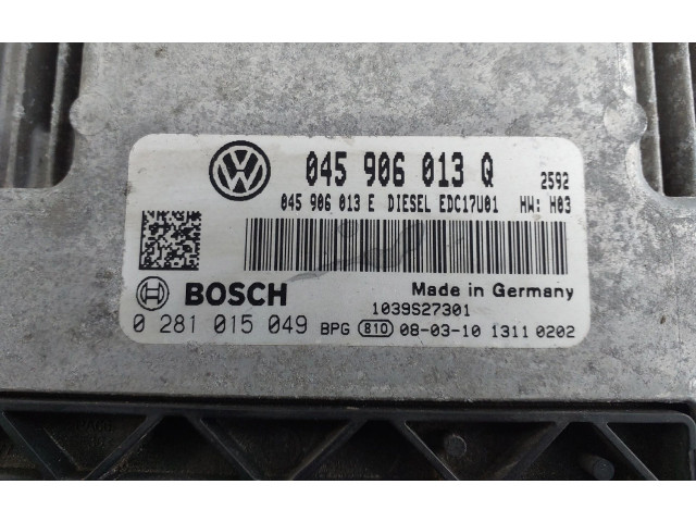 Блок управления двигателя 045906013Q, 0281015049 Skoda Fabia Mk2 (5J)