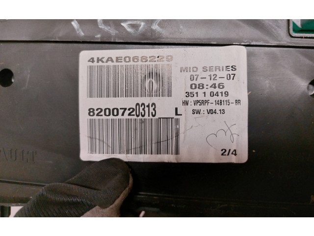 Přístrojová deska Renault Megane II 2007 8200720313, 35110419