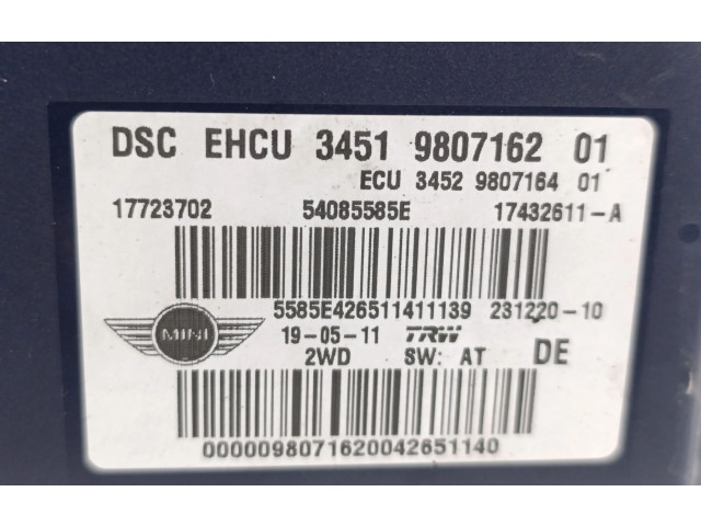 Jednotka ABS 34519807162, 3451980716201 Mini Cooper Countryman R60 2014