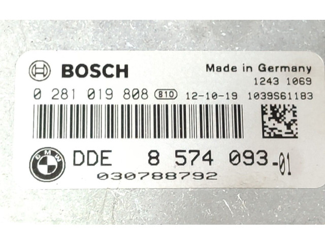Řídící jednotka 0281019808, 8574093 BMW M3 F80 2012