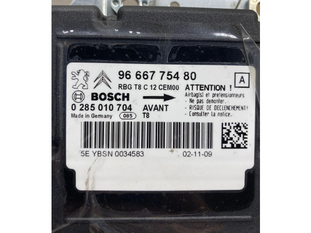 Блок подушек безопасности 9666775480, 0285010704   Peugeot 3008 I
