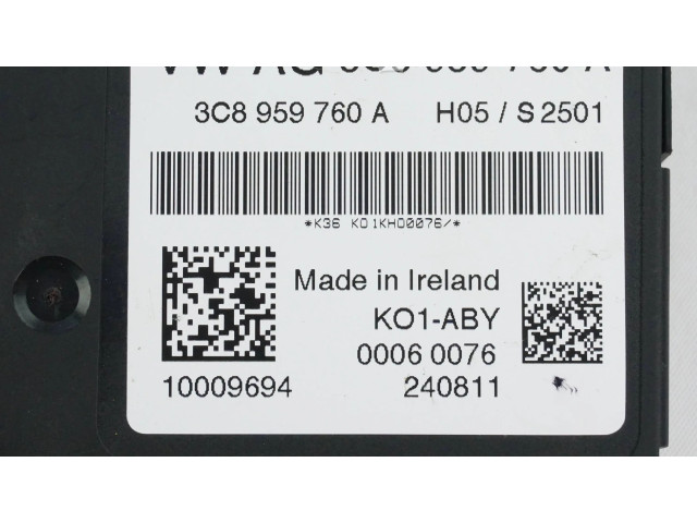 Блок комфорта 3C8959760A Skoda Superb B6 (3T)