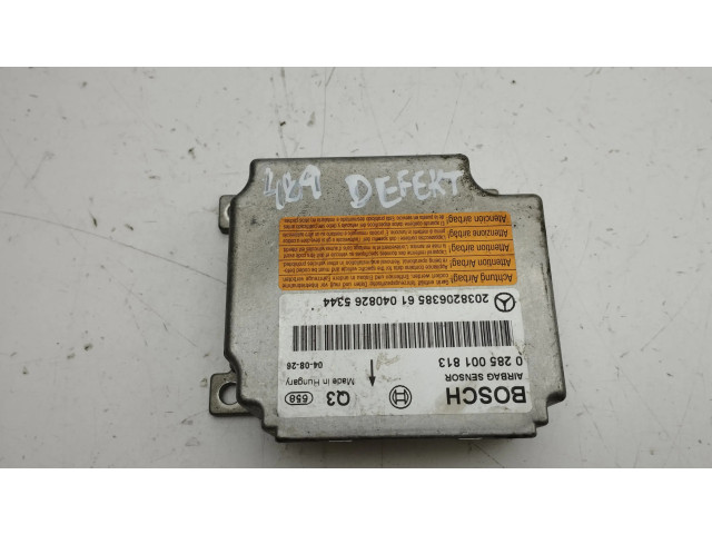 Блок подушек безопасности 2038206385, 0285001813   Mercedes-Benz C W203