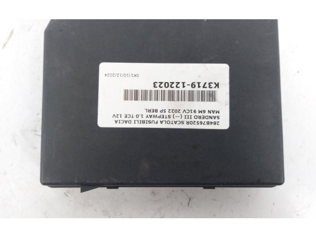 Блок предохранителей 284B76520R, 284B76520R   Dacia Sandero    