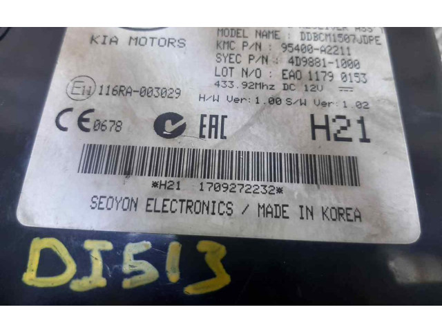 Блок комфорта 116RA003029   KIA Ceed   