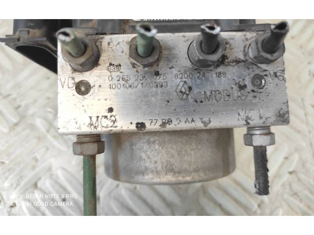 Jednotka ABS 0265232075, 8200747138 Renault Modus 2012