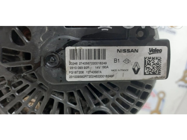 Генератор 321009392R, 158906 Dacia Lodgy