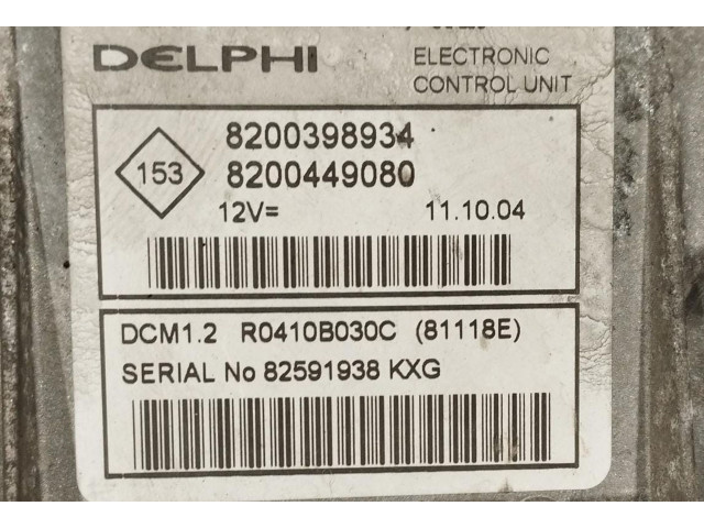 Řídící jednotka 8200398934, 8200398934 Renault Modus 2004