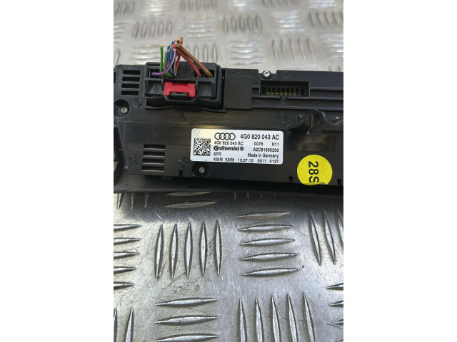 Блок управления климат-контролем 4G0820043AC Audi A7 S7 4G