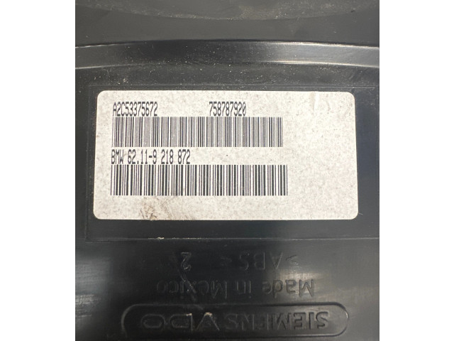 Přístrojová deska BMW X6 E71 2011 9218872, 758787920