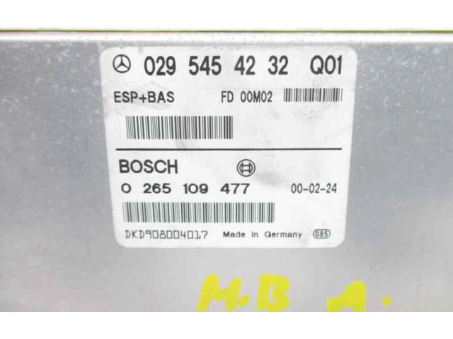 Блок управления АБС 0295454232   Mercedes-Benz A W168