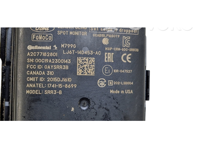 Blind spot module LJ6T14D453, LJ6T14D453AC   Ford Escape IV