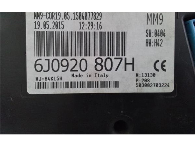 Přístrojová deska Seat Ibiza IV (6J,6P) 2008 6J0920807H