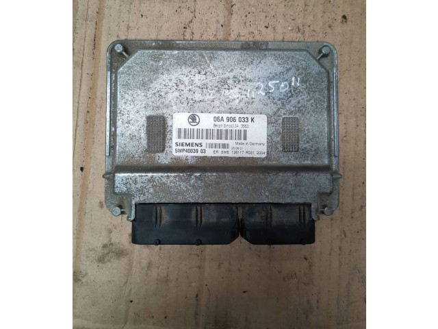 Блок управления двигателя 06A906033K, 5WP4003903 Skoda Octavia Mk1 (1U)