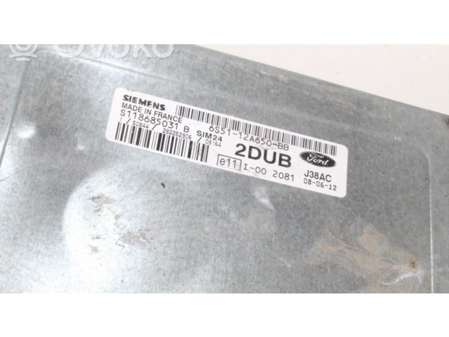 Блок управления двигателя 6S5112A650BB Ford Ka
