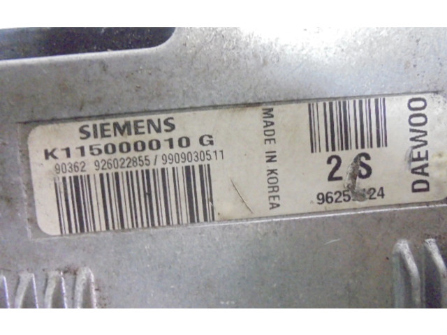 Блок управления двигателем Блок управления 96259124, 96259124 Chevrolet Matiz