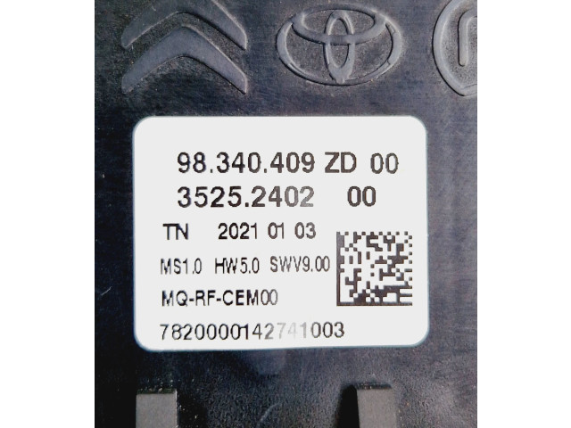 Блок управления климат-контролем 98340409ZD, 35252402 Citroen Berlingo