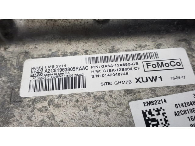 Блок управления двигателем Блок управления GA6A12A650GB, C1BA12B684CF Ford Fiesta