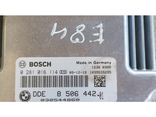Řídící jednotka 8506442, 0281016114 BMW X1 E84 2010