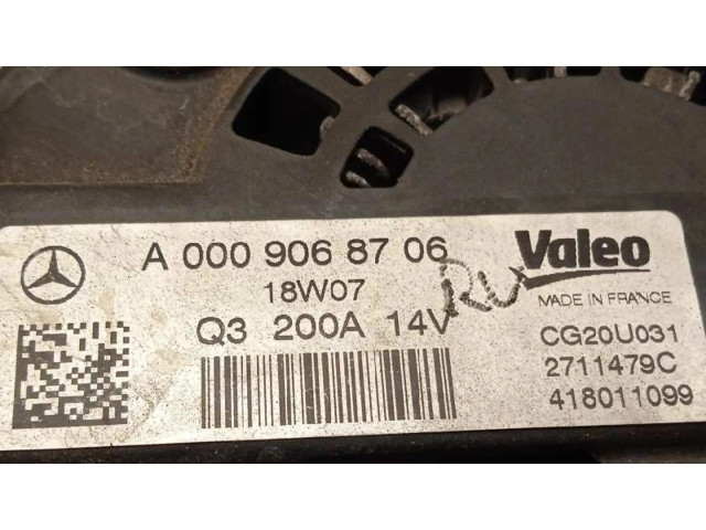 Генератор A0009068706, 2711479C   Mercedes-Benz GLC C253 3.0     