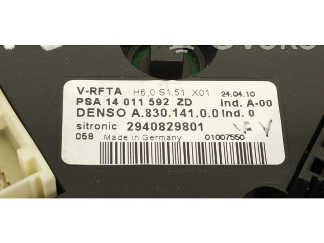 Блок управления климат-контролем 14011592ZD, 2940829801   Citroen C8