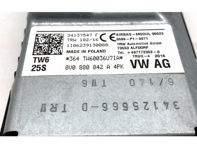 Подушка безопасности для колен 8V0880842A Audi A3 S3 8V