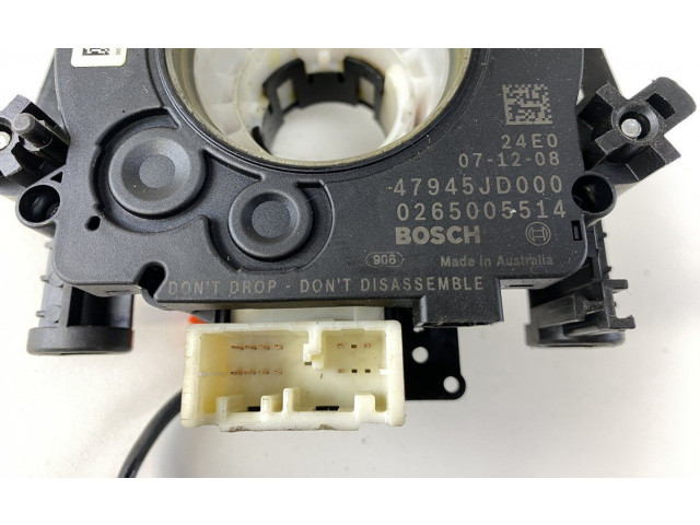 Подрулевой шлейф SRS 0265005514, B5567JD00A   Nissan Qashqai+2