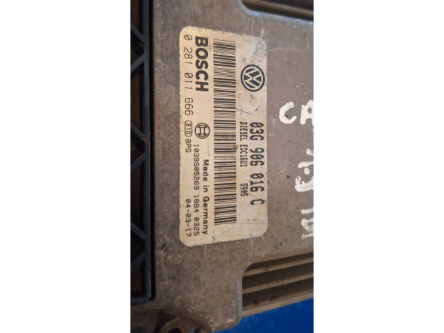 Řídící jednotka 03G906016C, 1039S05269 Volkswagen Caddy 2008