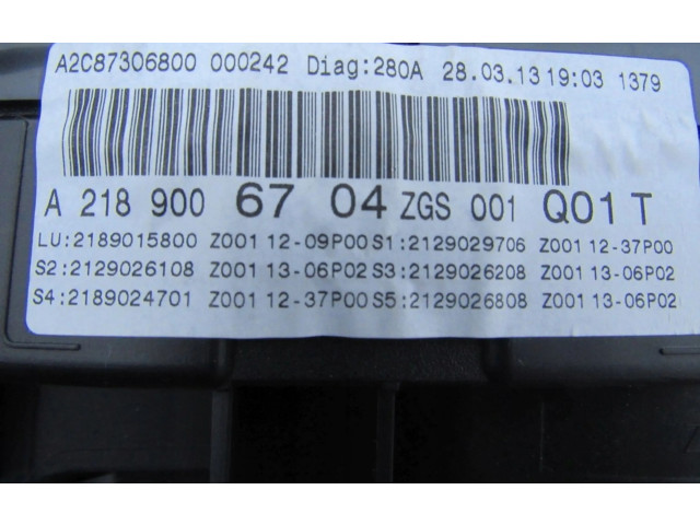 Панель приборов A2189006704, A2189015800   Mercedes-Benz CLS C218 X218       