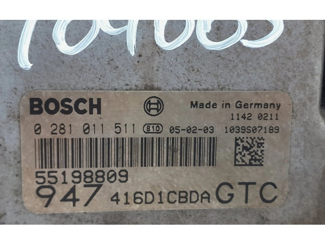 Блок управления двигателя 55198809, 164063 Alfa Romeo GT