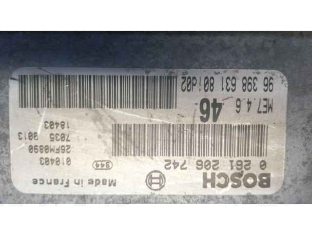 Блок управления двигателя 9639863180, 0261206742 Peugeot 607