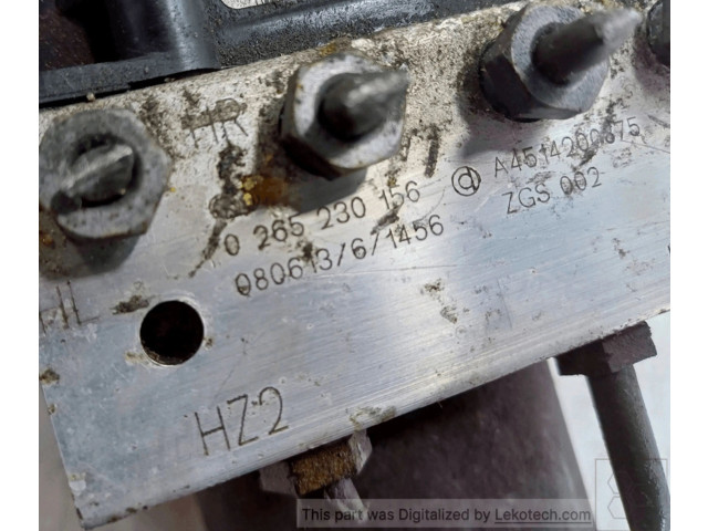 Блок АБС A4514201475, BOSCH Smart ForTwo II 2007 - 2016 года