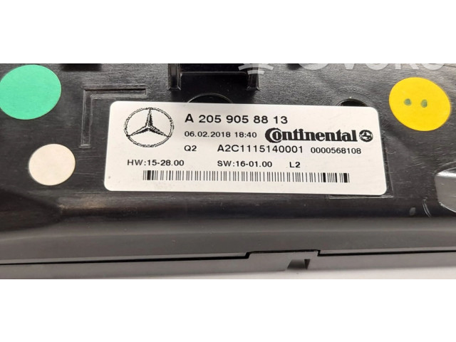 Блок управления климат-контролем 2059058813, 2059054215   Mercedes-Benz GLC X253 C253