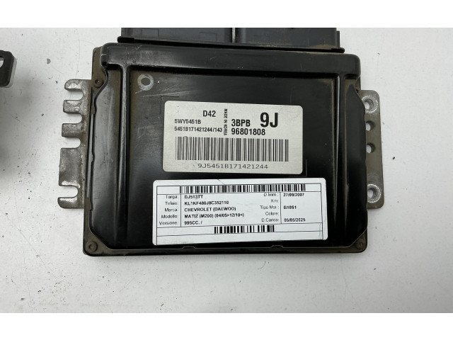 Комплект блоков управления 96801808, 5WY5451B   Chevrolet Matiz