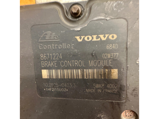Блок АБС 8671224, 5WK84002 Volvo S60 2001-2004 года