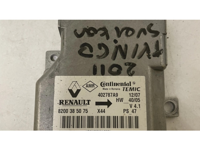 Блок подушек безопасности 8200385075   Renault Twingo II